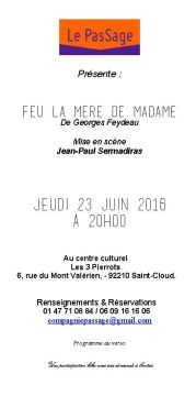 Feu la mère de Madame RECTO