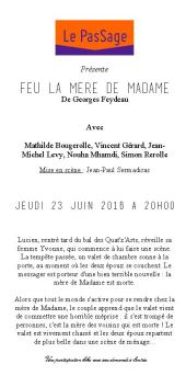 Feu la mère de Madame VERSO