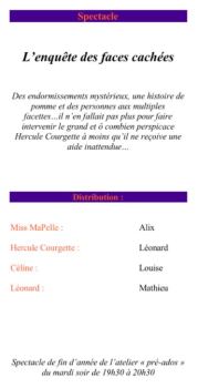 L'enquete des faces cachees VERSO