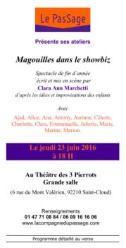 Magouilles dans le showbizz RECTO